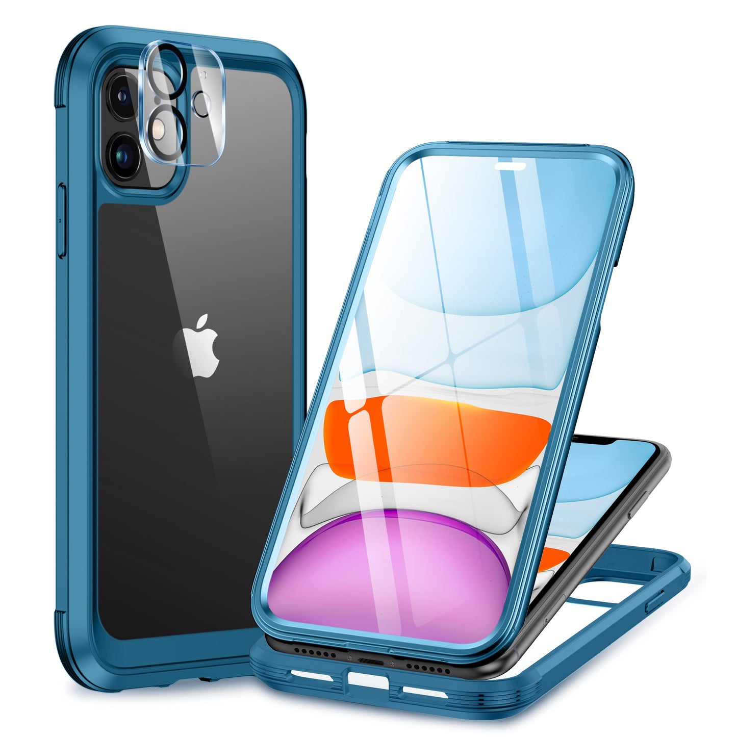 Miracase Full Body for iPhone All Series Glass Case
