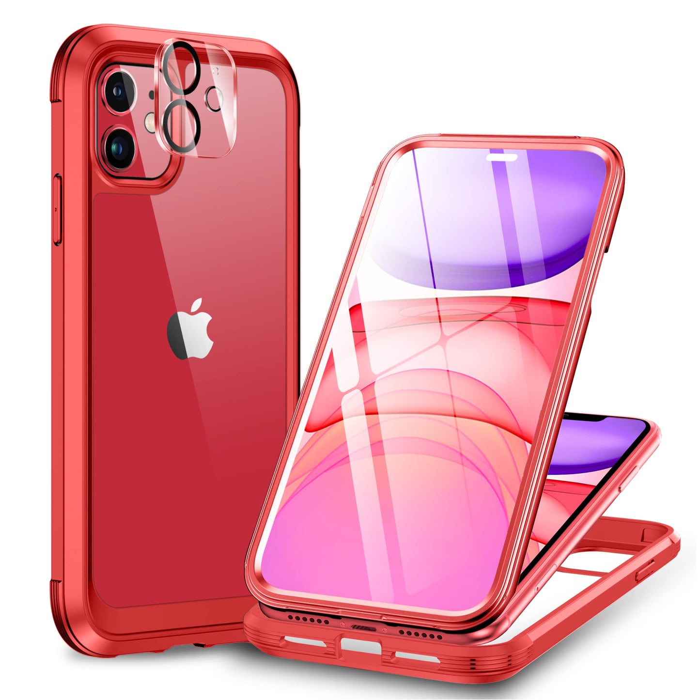 Miracase Full Body for iPhone All Series Glass Case