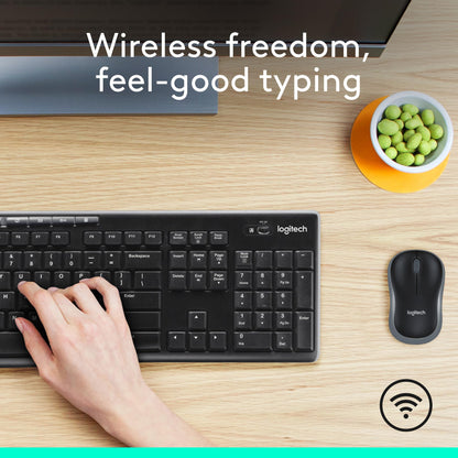 Wireless Keyboard and Mouse Combo with Shortcut Keys