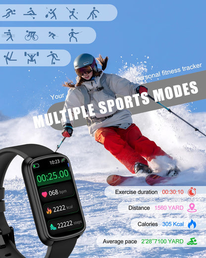 Smart Fitness Tracker with Heart Rate & Sleep Monitoring
