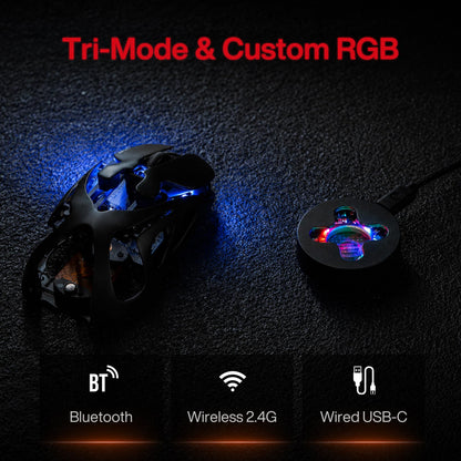 Ultralight Wireless Gaming Mouse with RGB Lighting