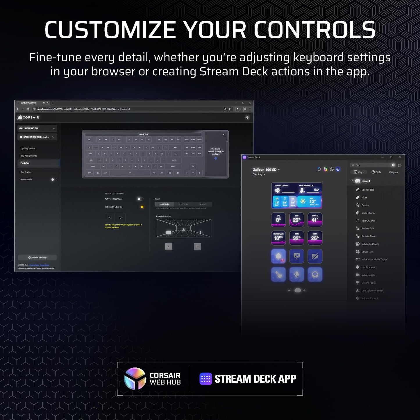 RGB Mechanical Gaming Keyboard with Stream Control
