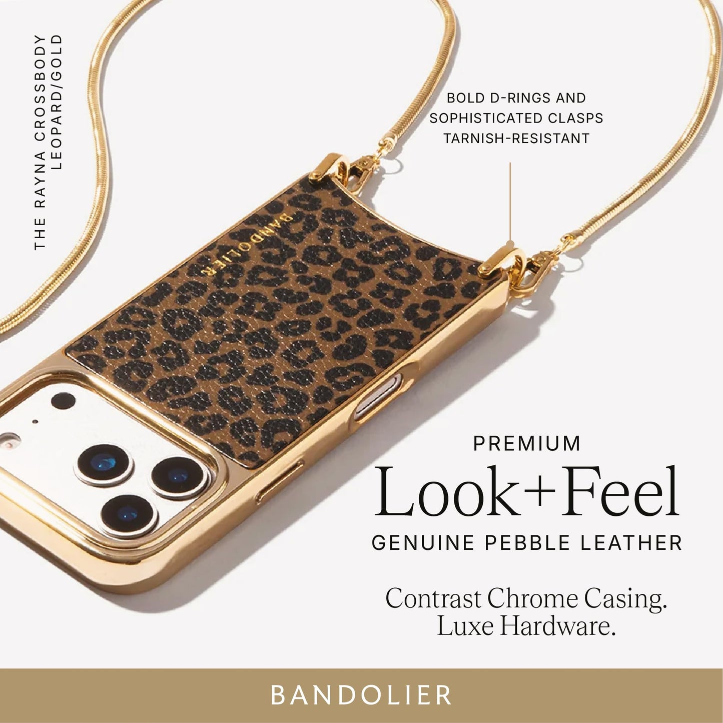 Leather Crossbody Wallet Phone Case with Strap