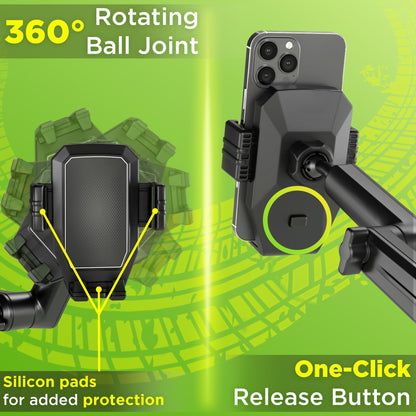 Heavy Duty Truck Phone Mount with Extended Arm