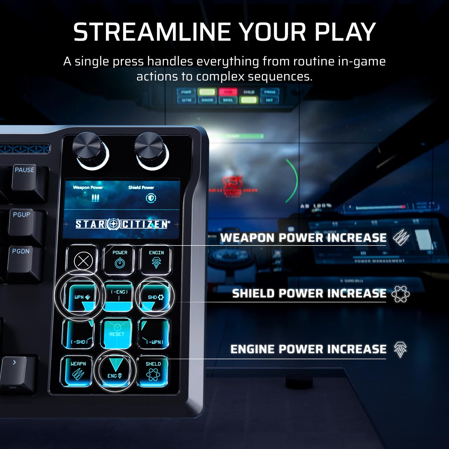 RGB Mechanical Gaming Keyboard with Stream Control