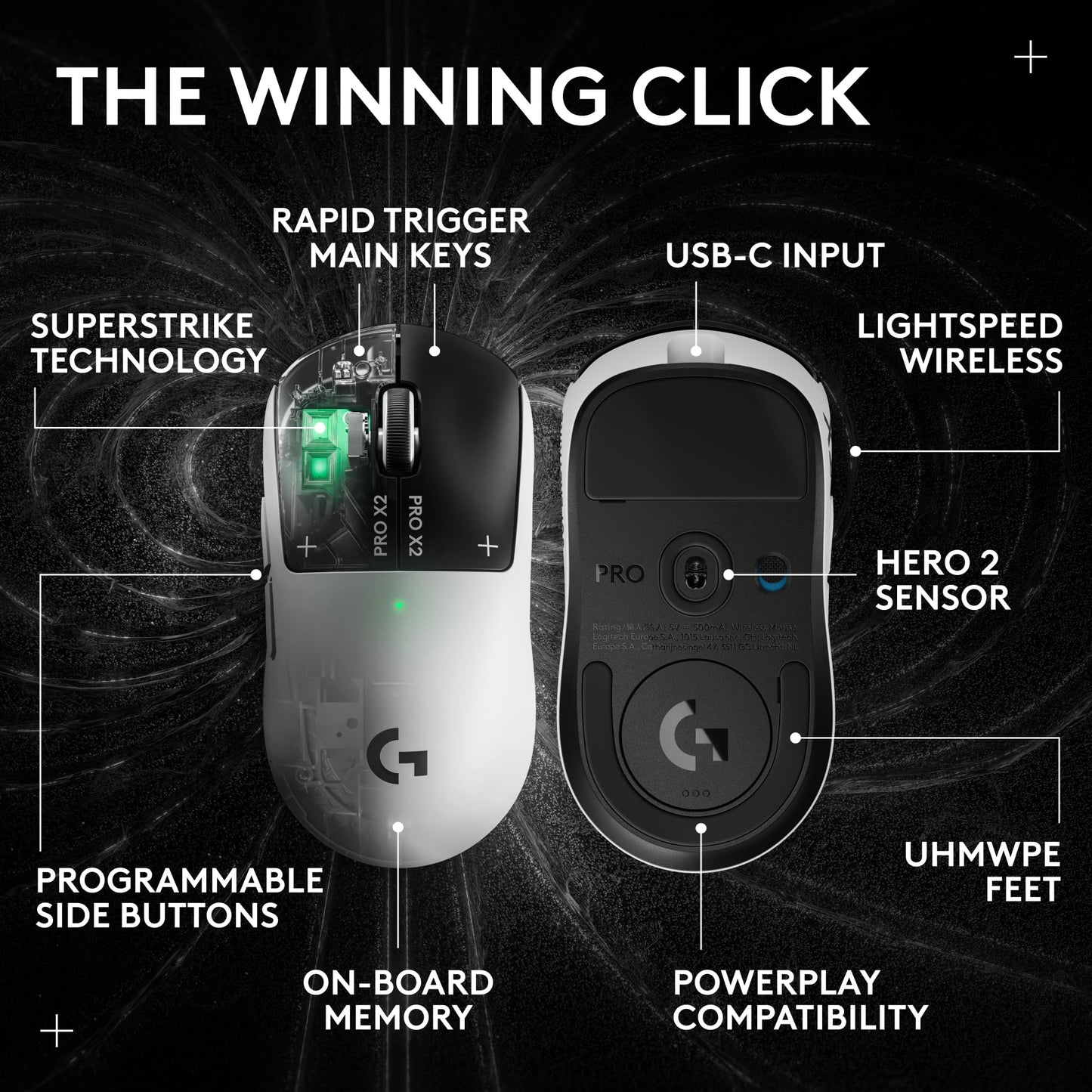 Wireless Gaming Mouse with Magnetic Switches