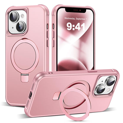 Translucent Magnetic Ring Stand Phone Case with Grip