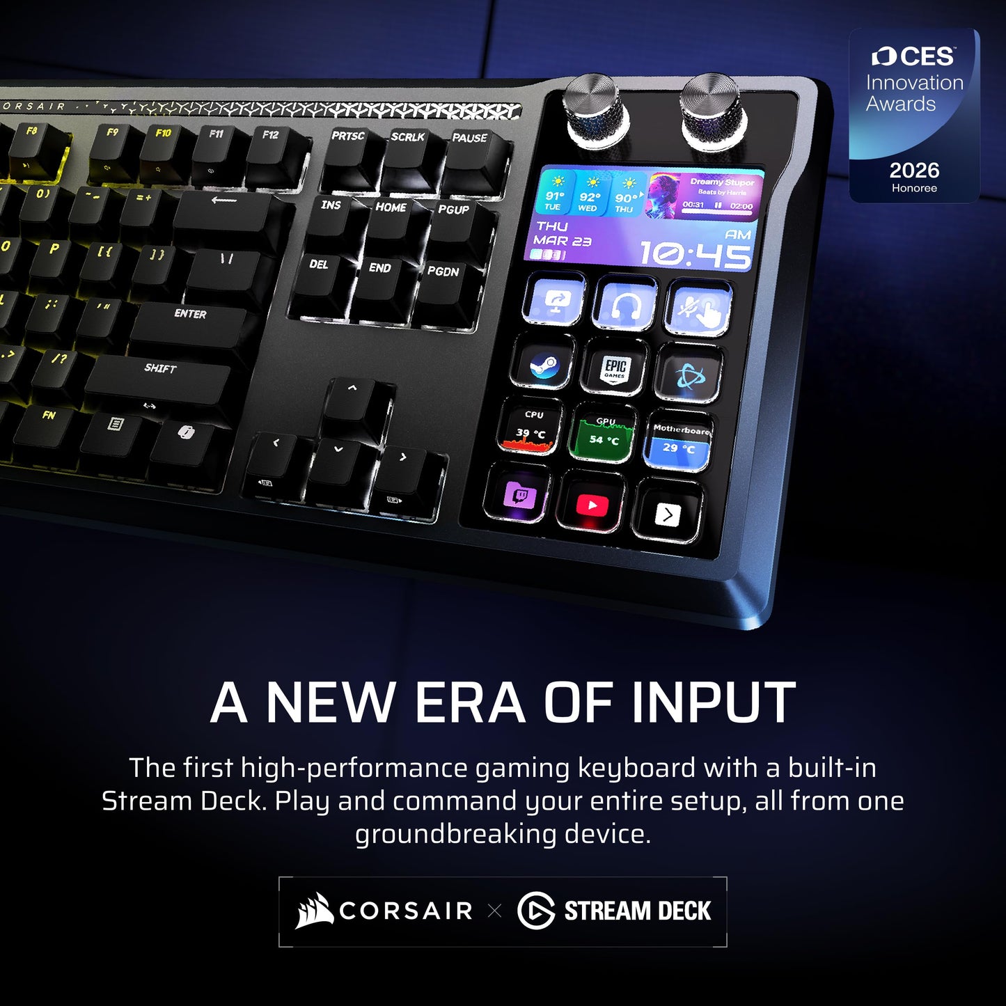 RGB Mechanical Gaming Keyboard with Stream Control