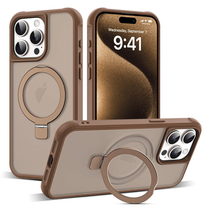Translucent Magnetic Ring Stand Phone Case with Grip