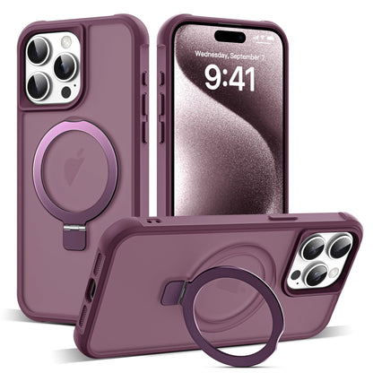 Translucent Magnetic Ring Stand Phone Case with Grip